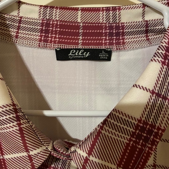 Plaid button tunic - Picture 3 of 7